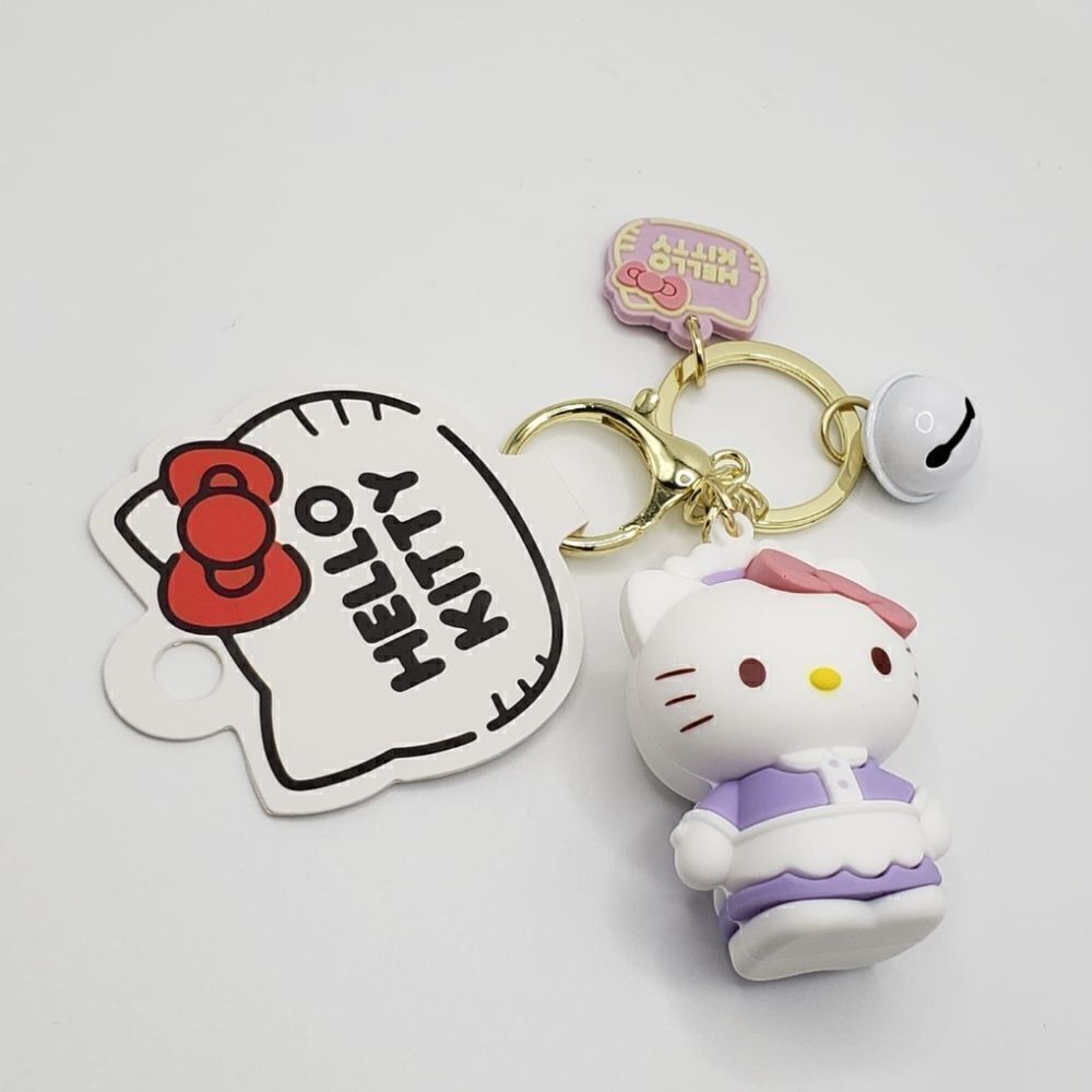 Brand New Hello Kitty Purple Keychain #3 - Picture 3 of 4